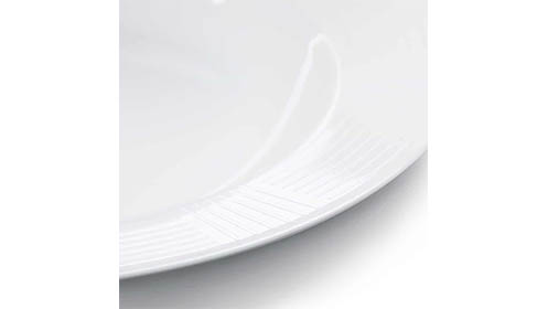 Conjunto de Vajilla porcelana Iris blanca de 18 piezas. Domicilio image number 2